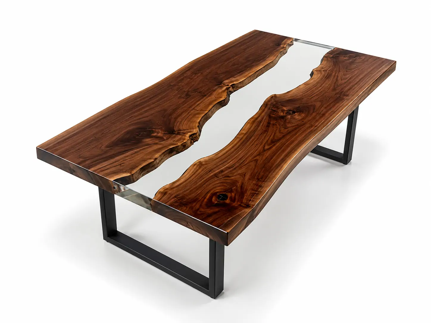 Deep-pour epoxy casting resin used for large river tables, wood-resin furniture and thick casting applications