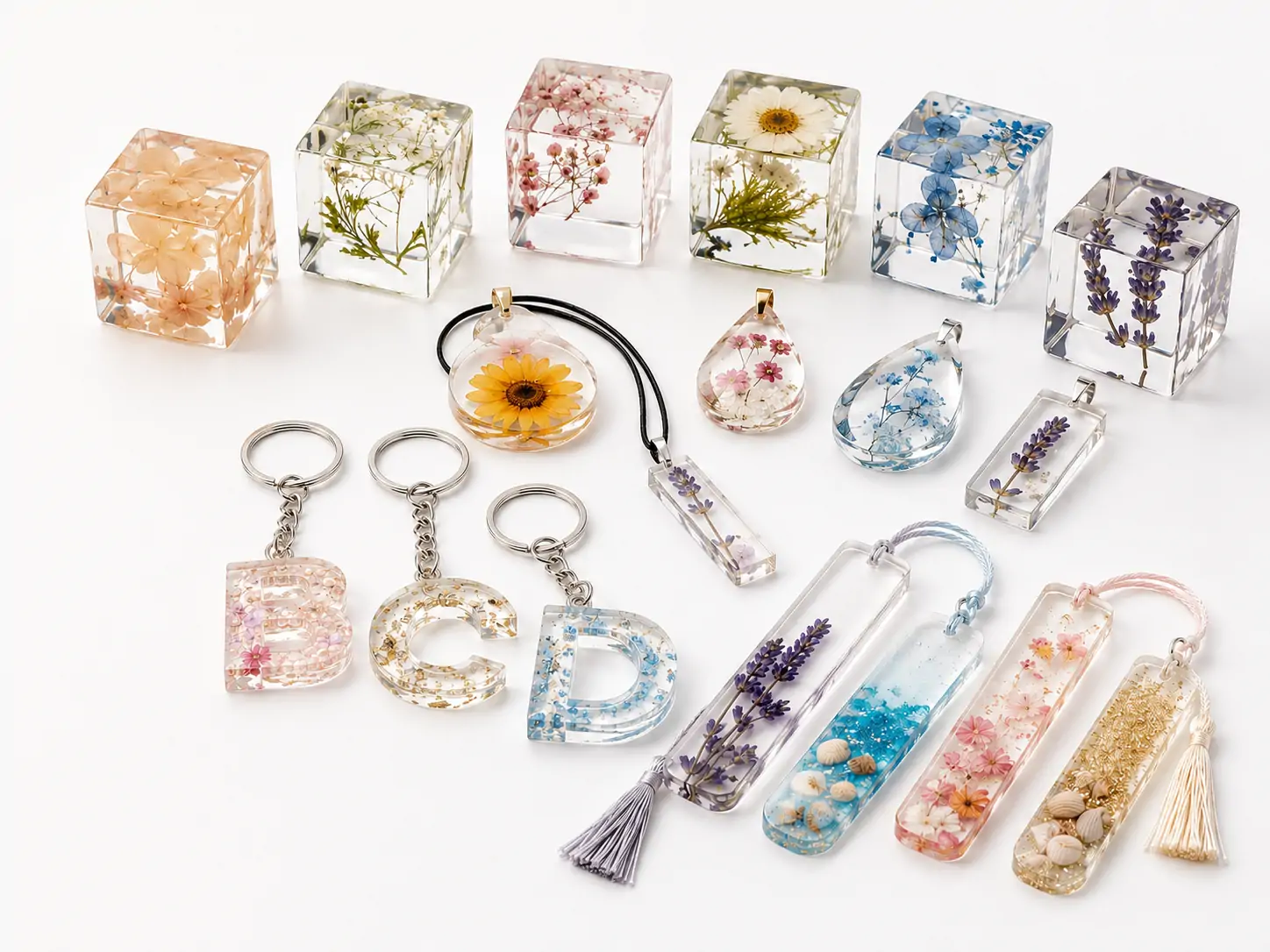 Crystal clear epoxy resin for jewelry, flower specimens and small decorative mold production